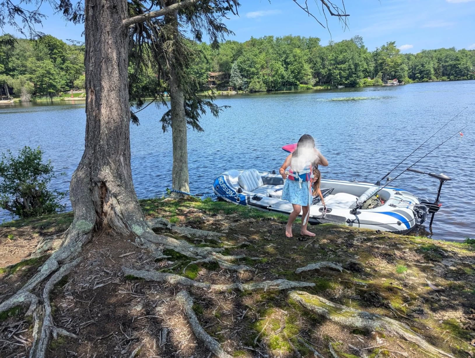 INTEX 68631E Transom Trolling Motor: Easy to Attach - Built-In Battery Meter - Quiet Motor - Weed Escape Mode - Suitable for Freshwater and Saltwater customer photo 2
