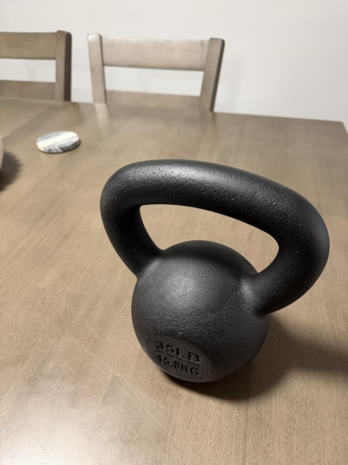 Yes4All Cast Iron Kettlebell, Strength Training Kettlebells 5-80 Lb (5,10,15,20,25,30,35,40,45,50,60,70,80 Lb) for Full Body Workout, Push up, Strength Training - Single & Kettlebell Set of 2 for Men customer photo 1