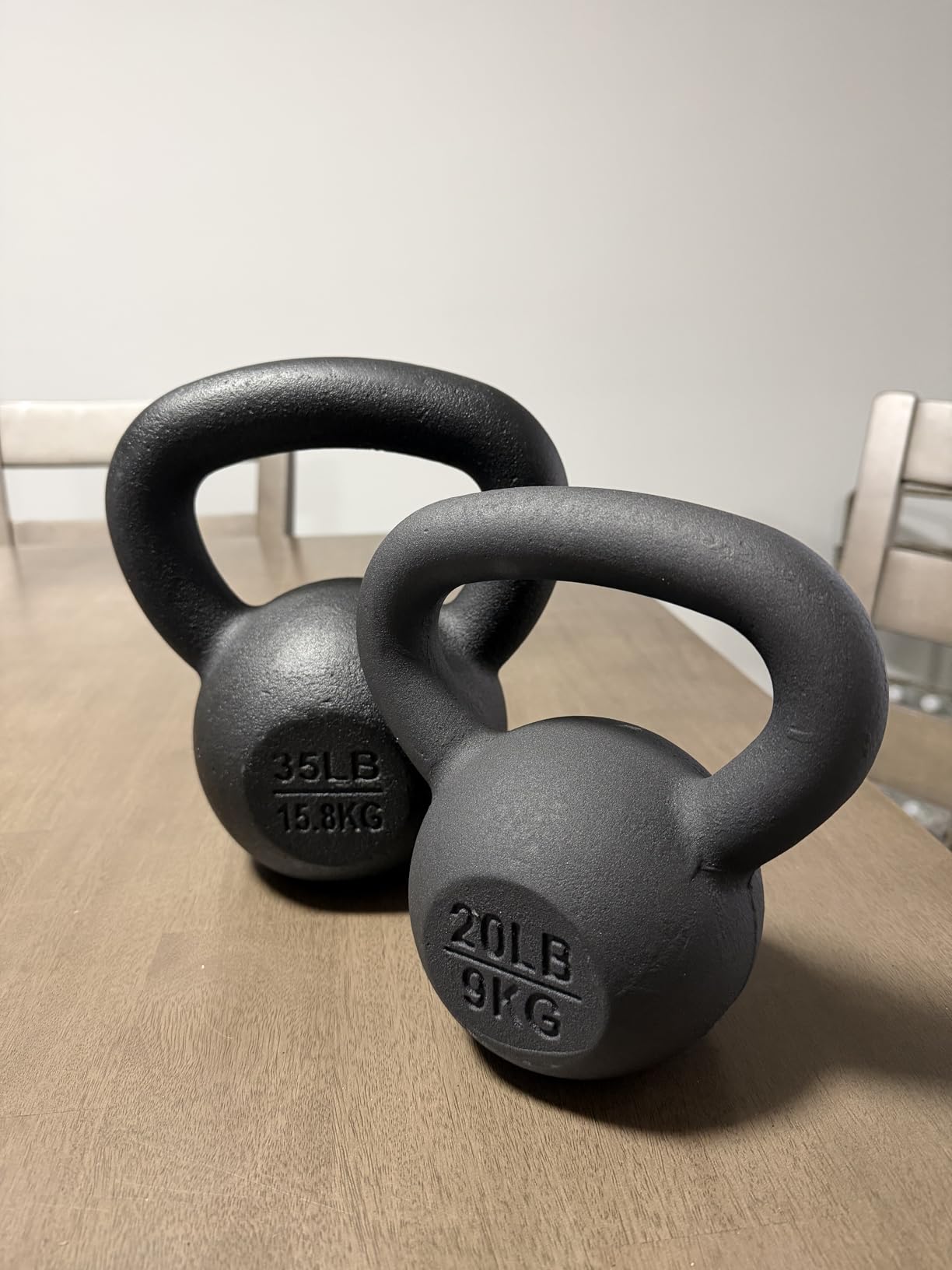 Yes4All Cast Iron Kettlebell, Strength Training Kettlebells 5-80 Lb (5,10,15,20,25,30,35,40,45,50,60,70,80 Lb) for Full Body Workout, Push up, Strength Training - Single & Kettlebell Set of 2 for Men customer photo 2