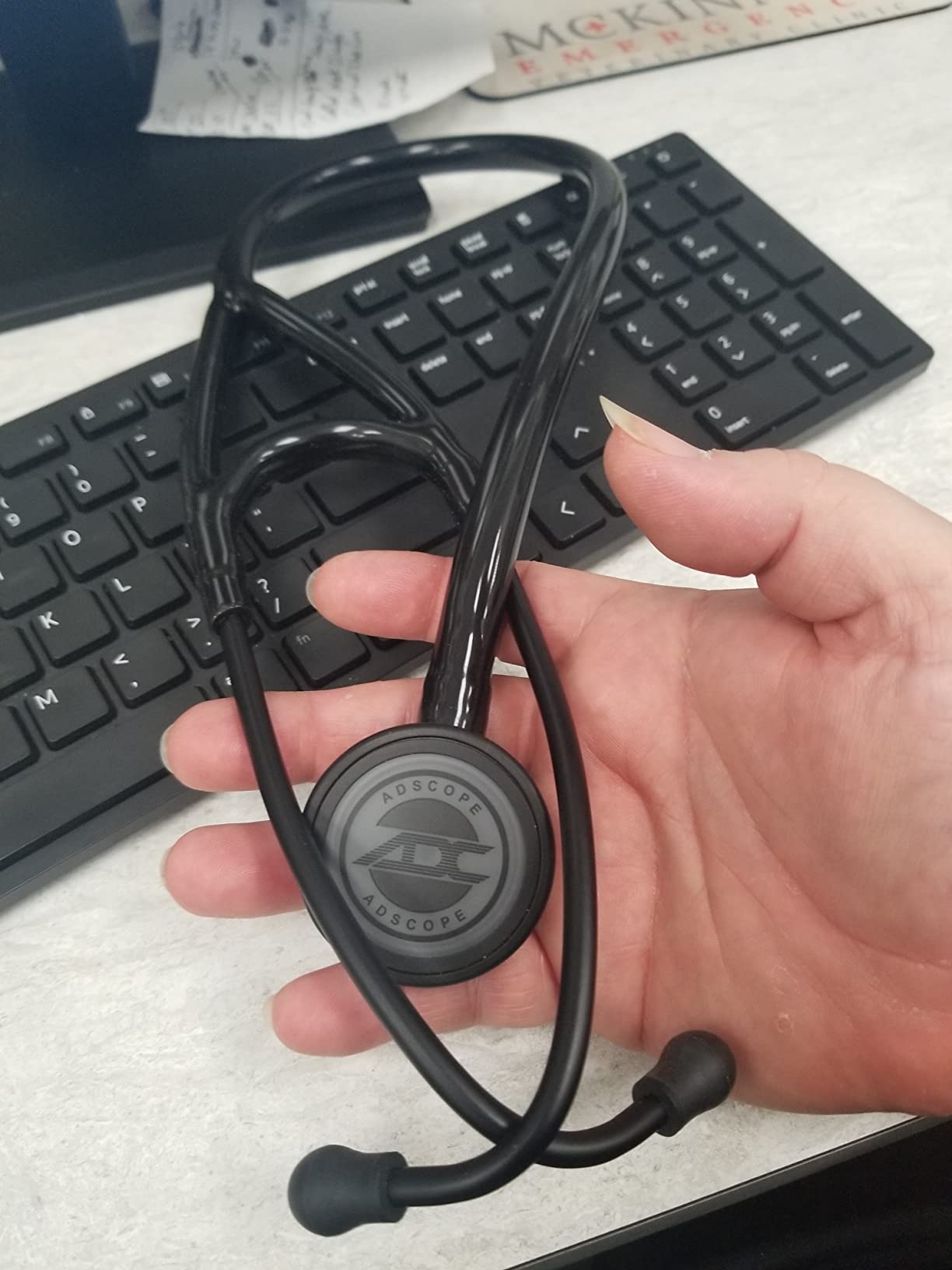 ADC 600ST ADSCOPE 600 Cardiology Stethoscope with AFD Technology, Tactical, Adult customer photo 1