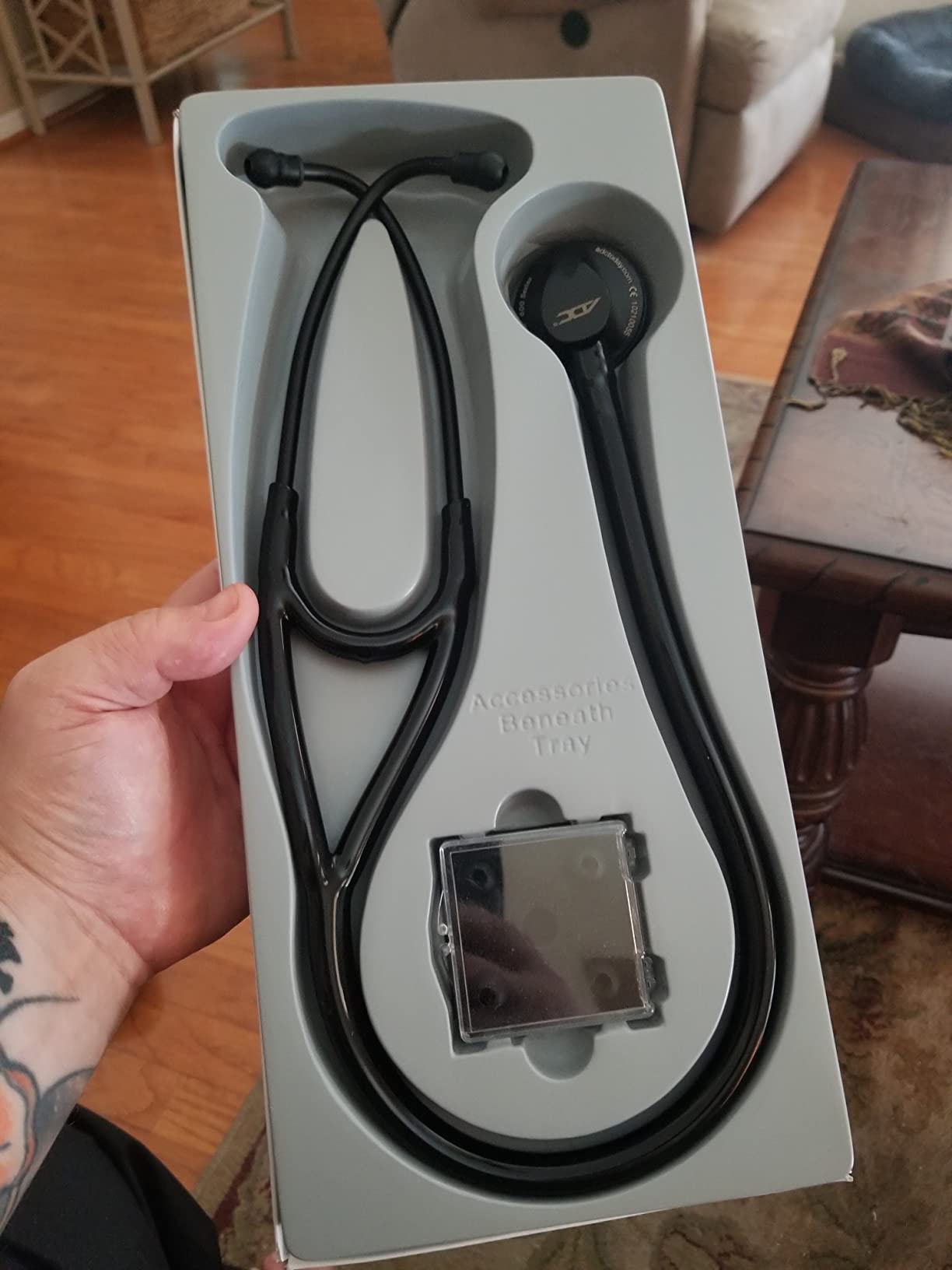 ADC 600ST ADSCOPE 600 Cardiology Stethoscope with AFD Technology, Tactical, Adult customer photo 2