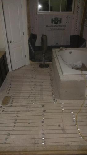 180 Sqft 240V Electric Radiant Floor Heating Kit - Includes Heating Cable, Programmable Thermostat, Sensor, Cable Guides, Installation Monitor and Under Tile Heated Floors customer photo 1