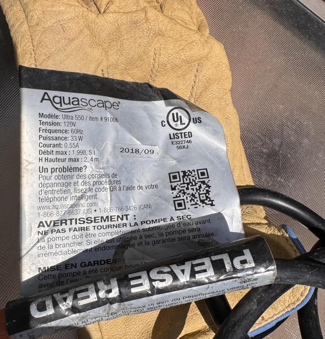 Aquascape 91007 Ultra Pump 800 for Small Ponds, Fountain, Waterfalls, and Filters, 793 GPH customer photo 1