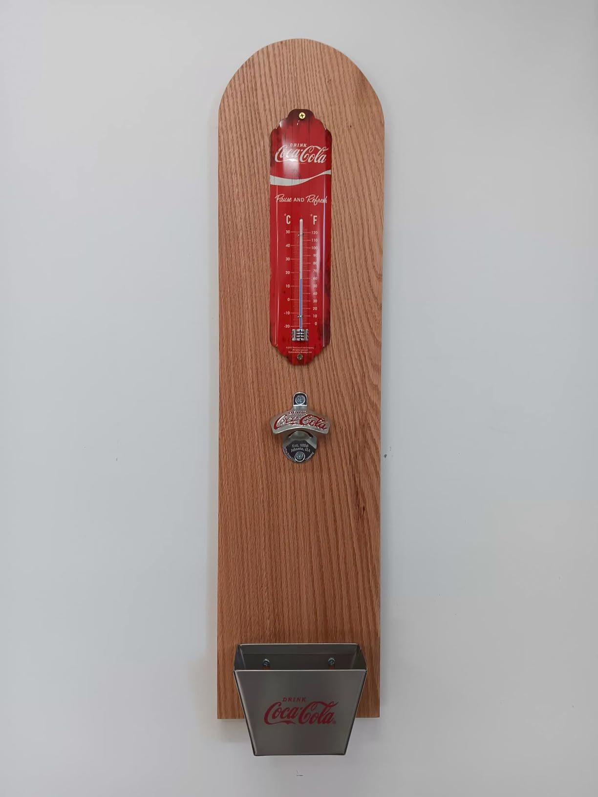 Tablecraft 1 X Coca Cola Wall Mount Bottle Opener and Coca Cola (Coke) Bottle Cap Catcher Set customer photo 1