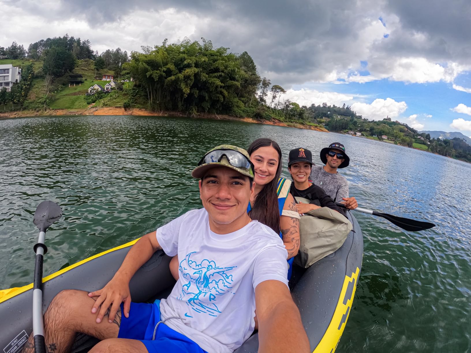 Intex 68307EP Explorer K2 Inflatable Kayak Set: Includes Deluxe 86in Aluminum Oars and High-Output Pump – SuperStrong PVC – Adjustable Seats with Backrest – 400lb Weight Capacity customer photo 2