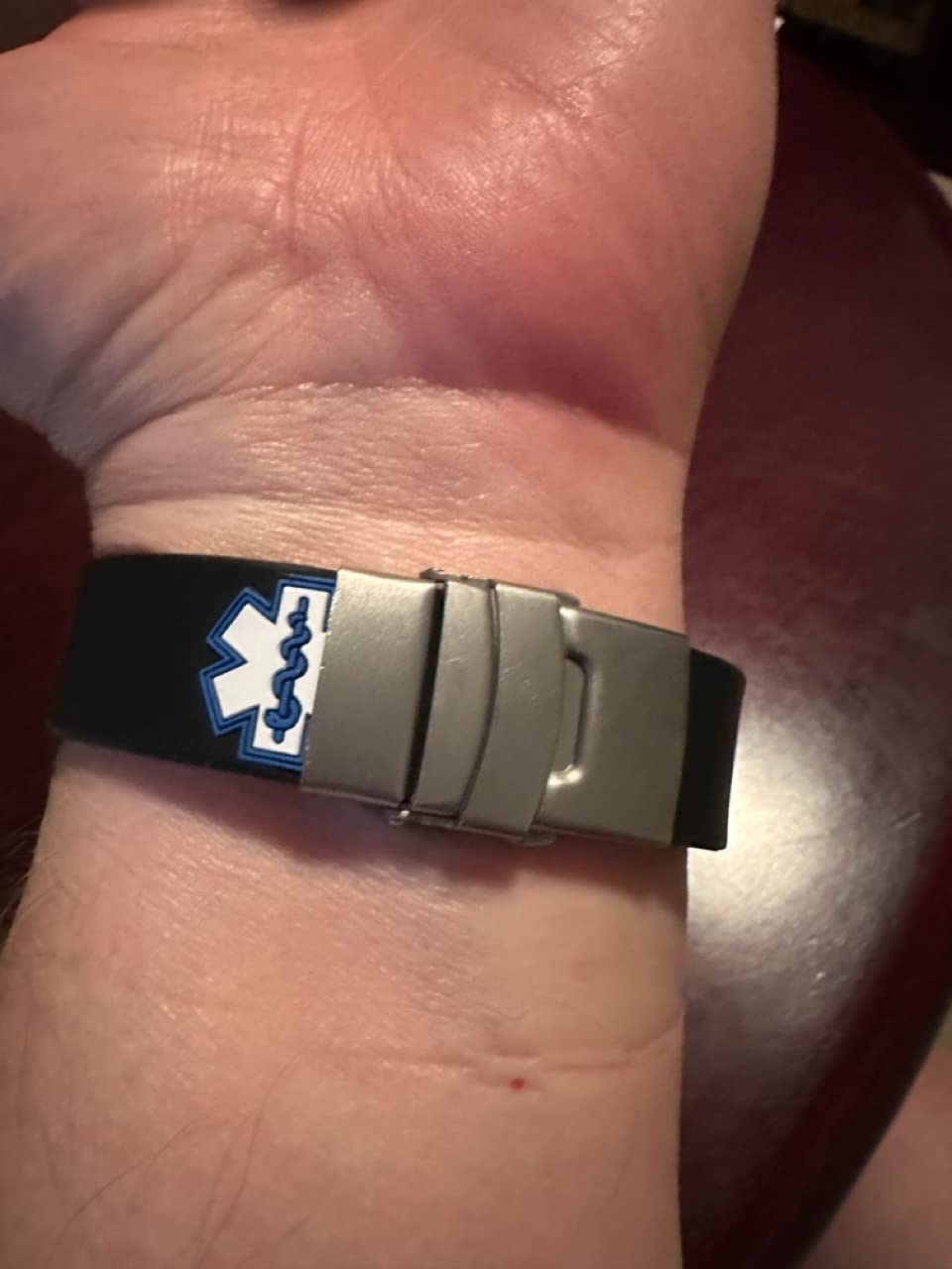 Sport Medical Alert Bracelet for Men & Women - Customizable Medical ID Bracelet customer photo 2