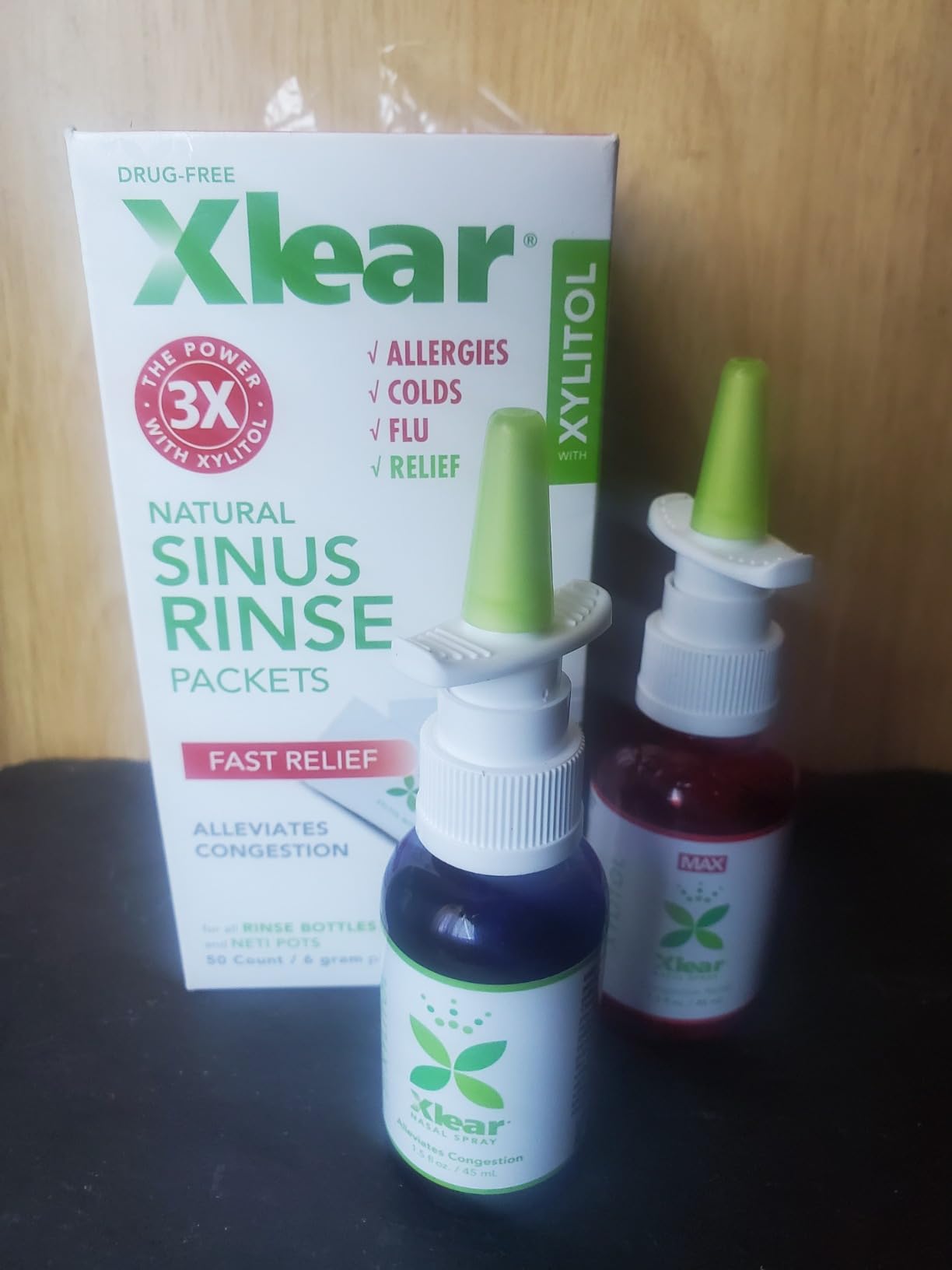 Xlear Natural Xylitol Nasal Irrigation System with 6 Saline Packets and 1 Sinus Rinse Bottle customer photo 1