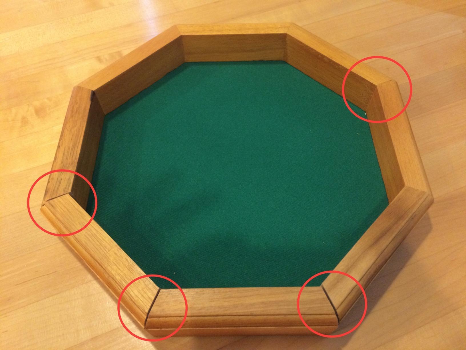 12-inch Felt-Lined Wooden Dice Trays by Wiz Dice (Octagon) customer photo 1