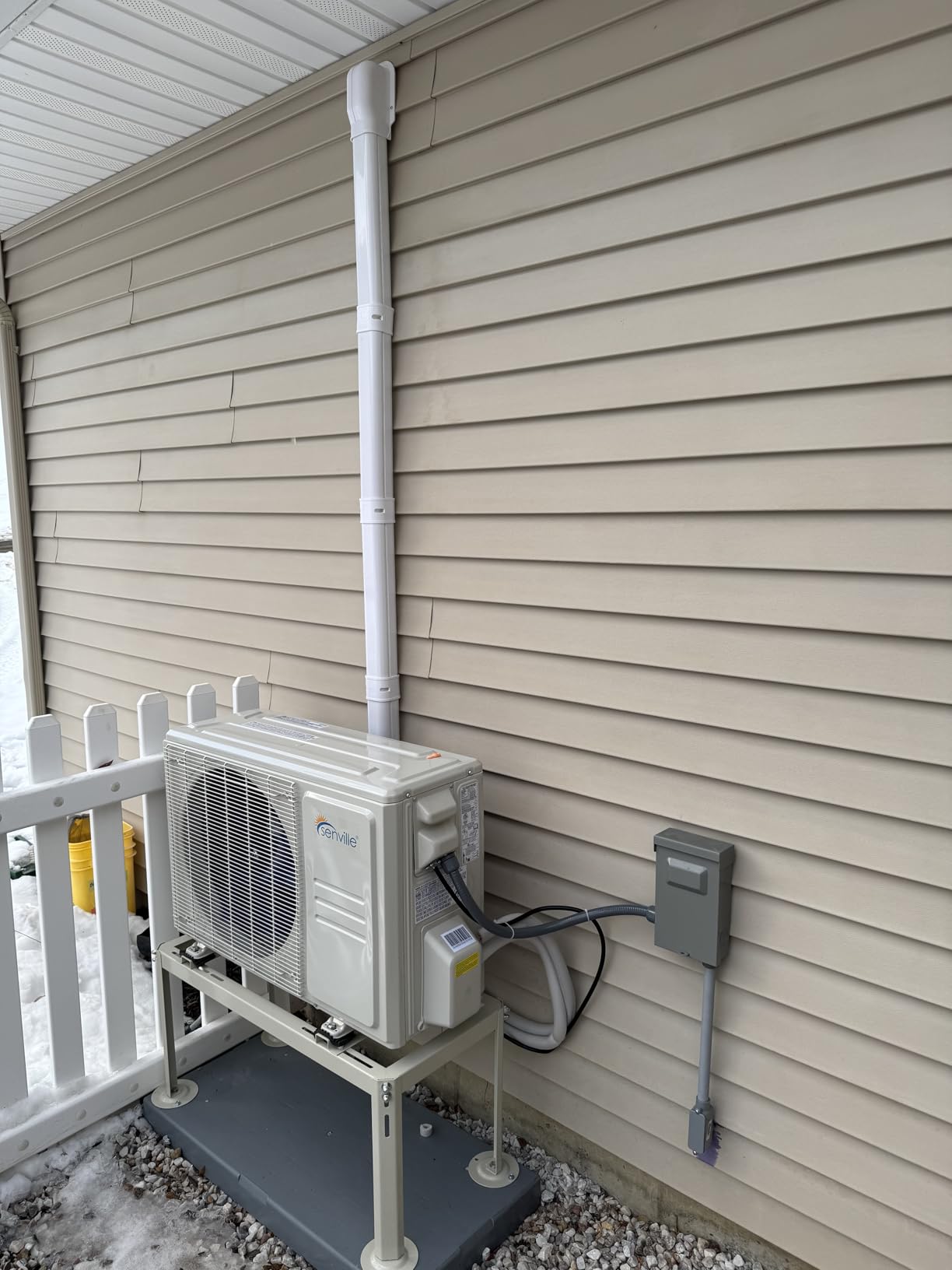 Senville AURA Series Mini Split Air Conditioner Inverter Heat Pump, 12000 BTU, Works with Alexa, Energy Star, White customer photo 1