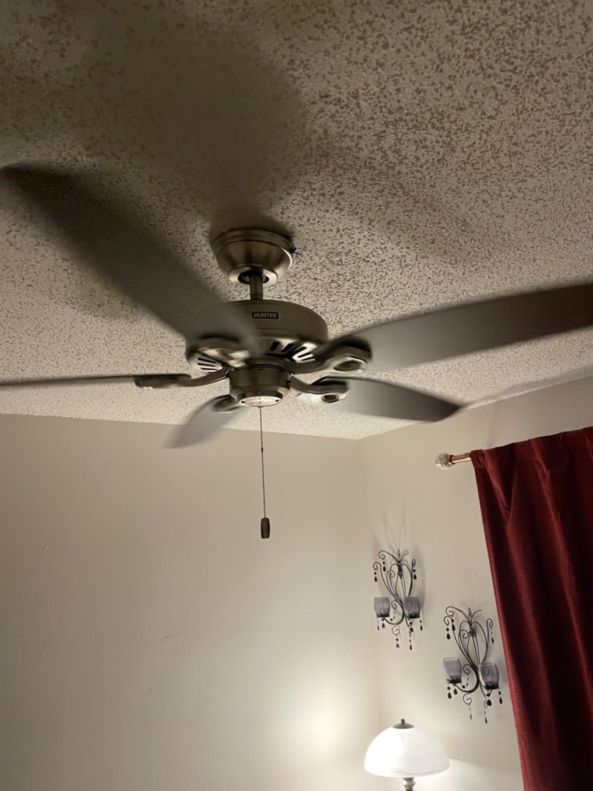Hunter 52 inch Indoor Ceiling Fan No Light with Pull Chain - Bronze Ceiling Fan, Standard Mount, 5 Blades - Builder Elite 53242, New Bronze customer photo 2