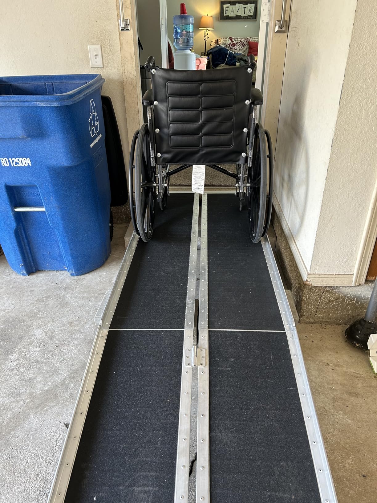 Titan Ramps Multi-Fold Wheelchair Ramp, 10 Foot Folding Aluminum Scooter Ramp, 600 Pound Capacity customer photo 2