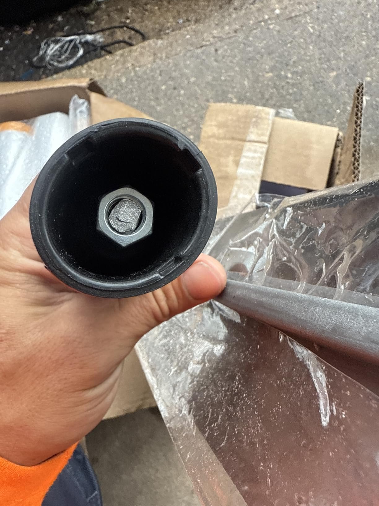 MARSHALLTOWN QLT Concrete Finishing Trowel, 14 x 4 Inch Carbon Steel Blade, Soft Grip Handle, FT144 customer photo 2
