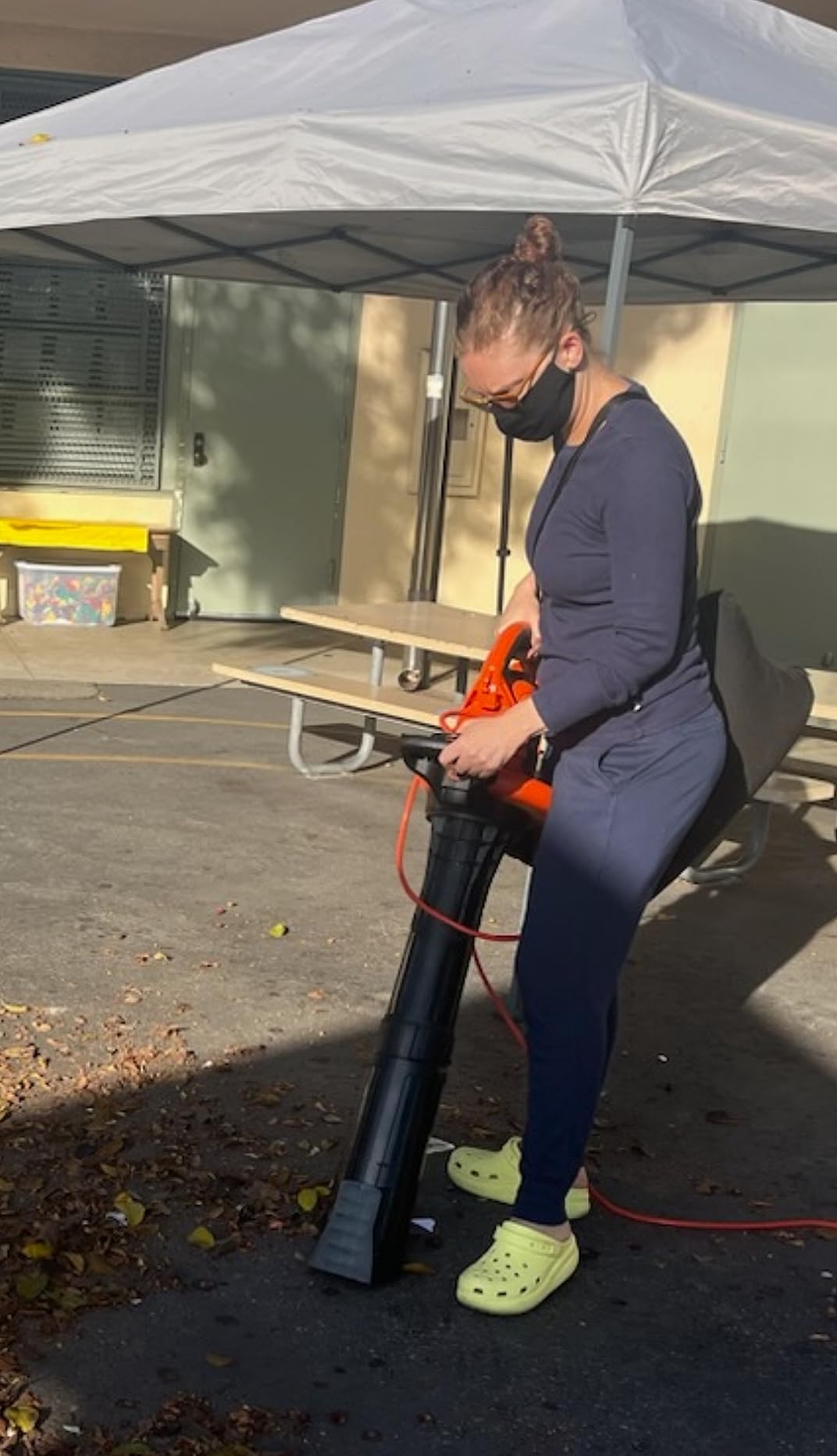 BLACK+DECKER Leaf Blower Leaf Vacuum and Leaf Mulcher 3-in-1, Electric Blowers for Lawn Care, 12 Amp, 250 MPH, 400 CFM (BV6000) customer photo 3