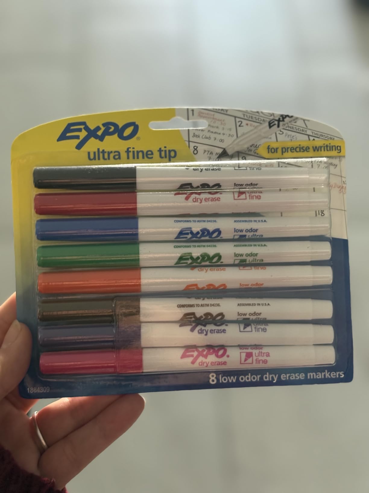 EXPO Dry Erase Markers, Low Odor Ink, Assorted Colors, Ultra Fine Tip, 8 Count - Whiteboard, Calendar, Organization, School Supplies customer photo 1