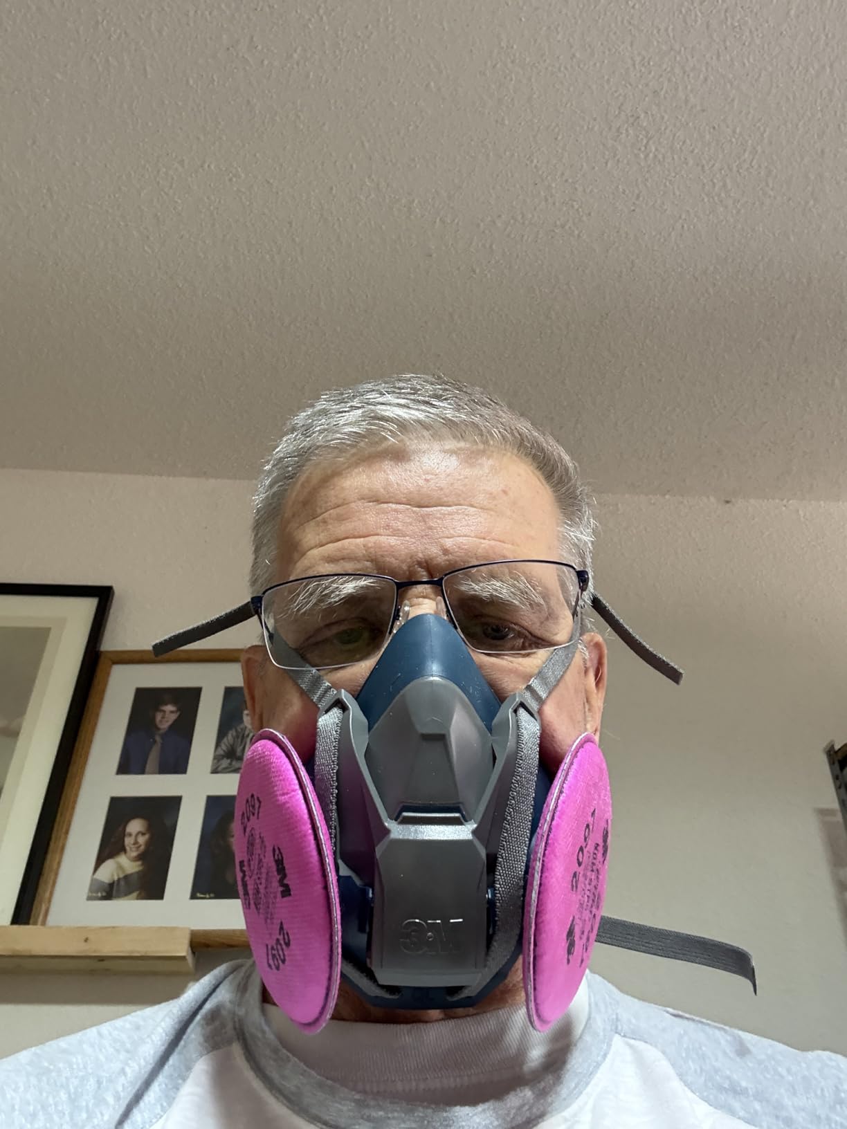 3M Rugged Comfort Quick Latch Half Facepiece Reusable Respirator 6501QL, NIOSH, Cool Flow Exhalation Valve, Bayonet Connection, Silicone Face Seal, Gases, Vapors, Dust, Maintenance, Construction, S customer photo 2