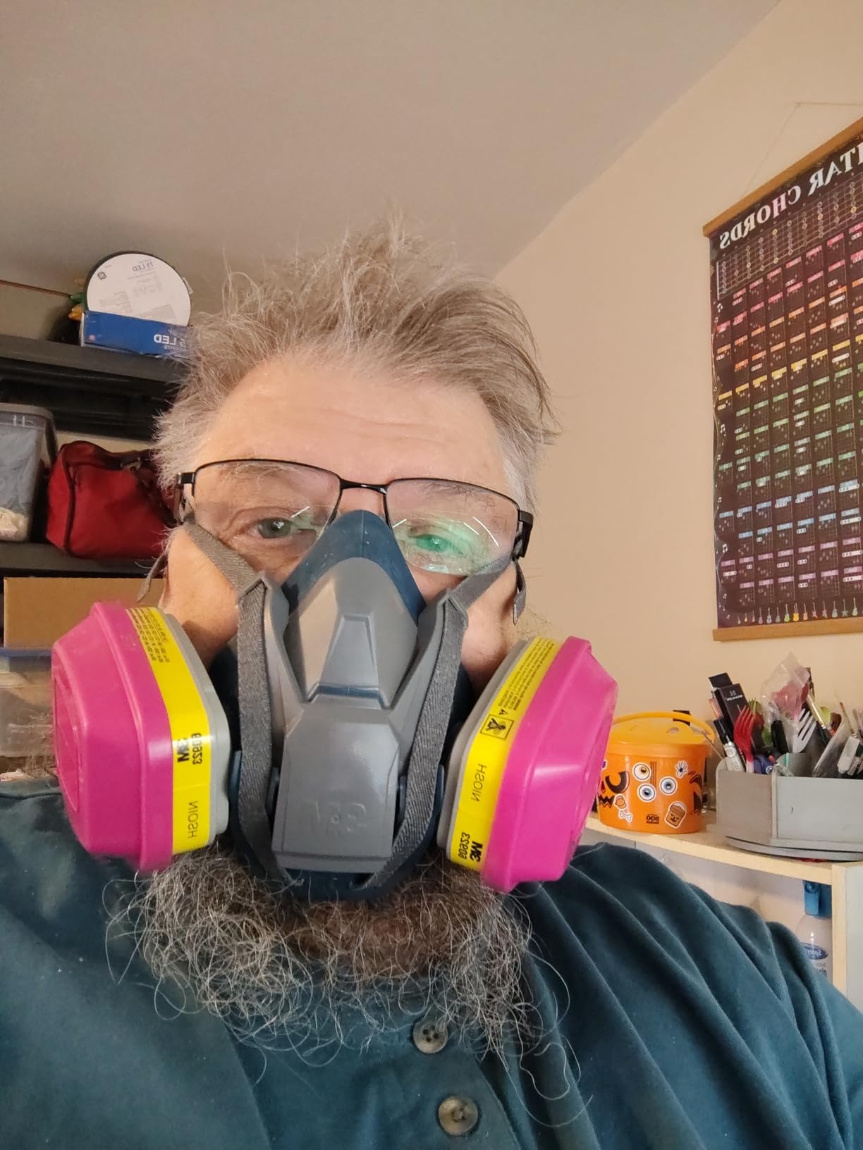 3M Rugged Comfort Quick Latch Half Facepiece Reusable Respirator 6503QL, NIOSH, Cool Flow Exhalation Valve, Bayonet Connection, Silicone Face Seal, for Gases, Vapors, Dust, Maintenance, Construction,L customer photo 1