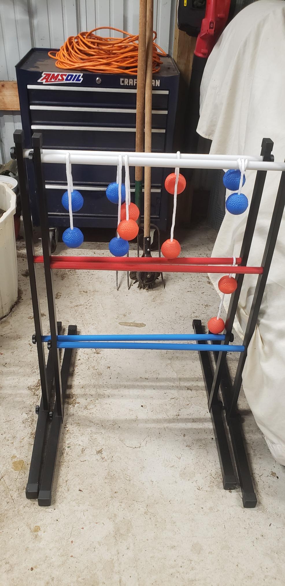 Front Porch Classics Ladderball Pro Steel, Black, Blue, Red, White customer photo 2