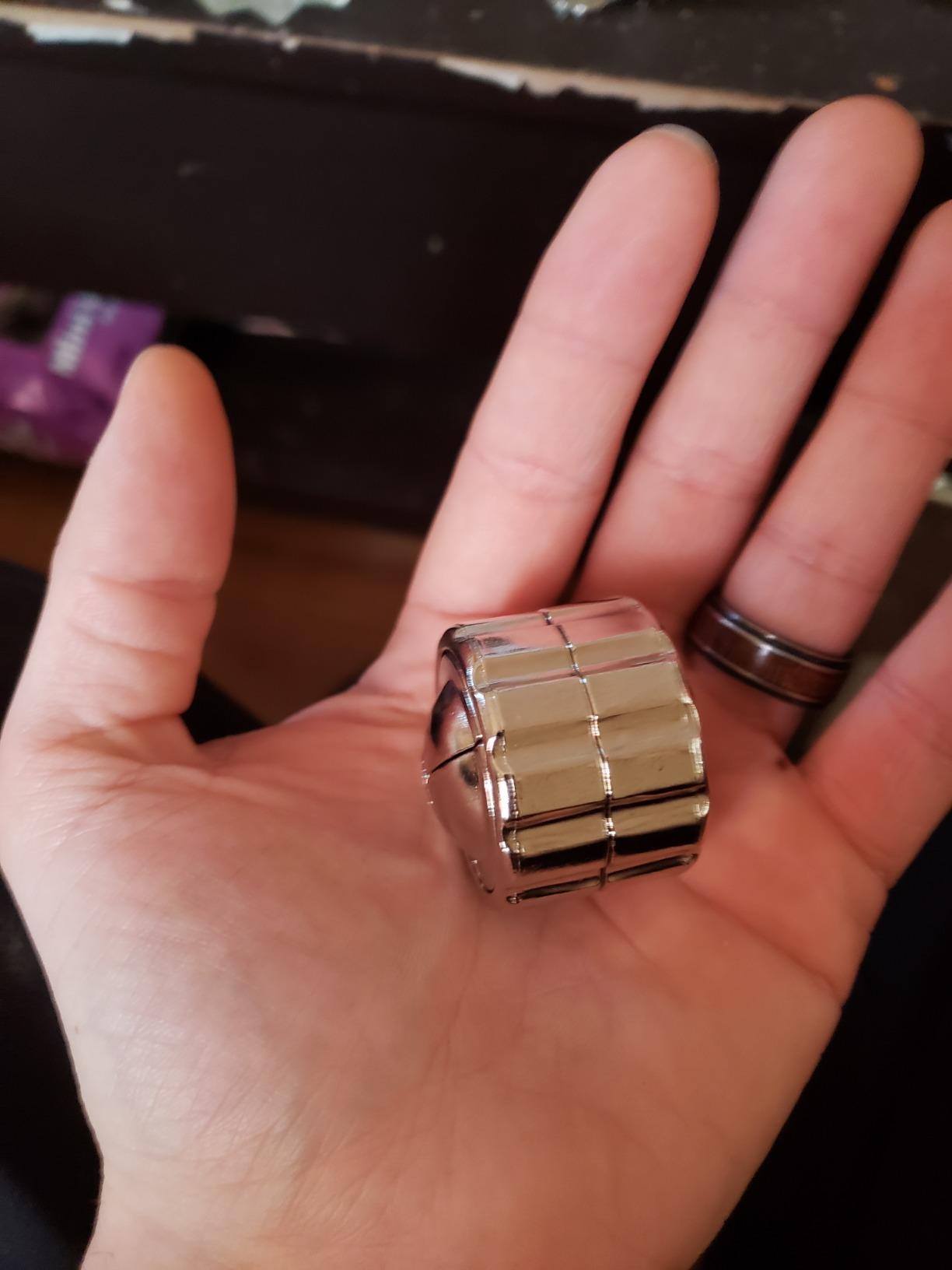 BePuzzled |Cylinder Hanayama Metal Brainteaser Puzzle Mensa Rated Level 4, for Ages 12 and Up customer photo 2
