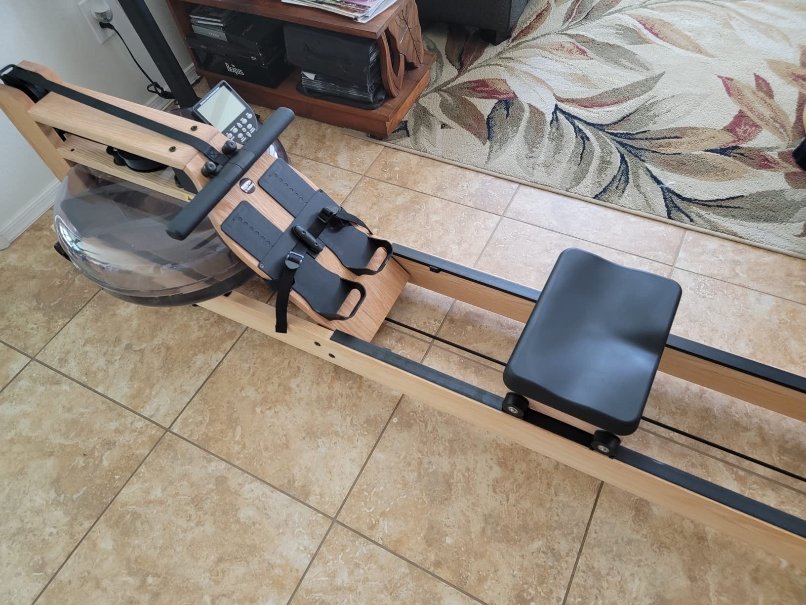 Oak Rowing Machine with S4 BLE Monitor | USA Made Water Rower | Original Handcrafted Erg Row Machine for Home Use & Gym customer photo 1