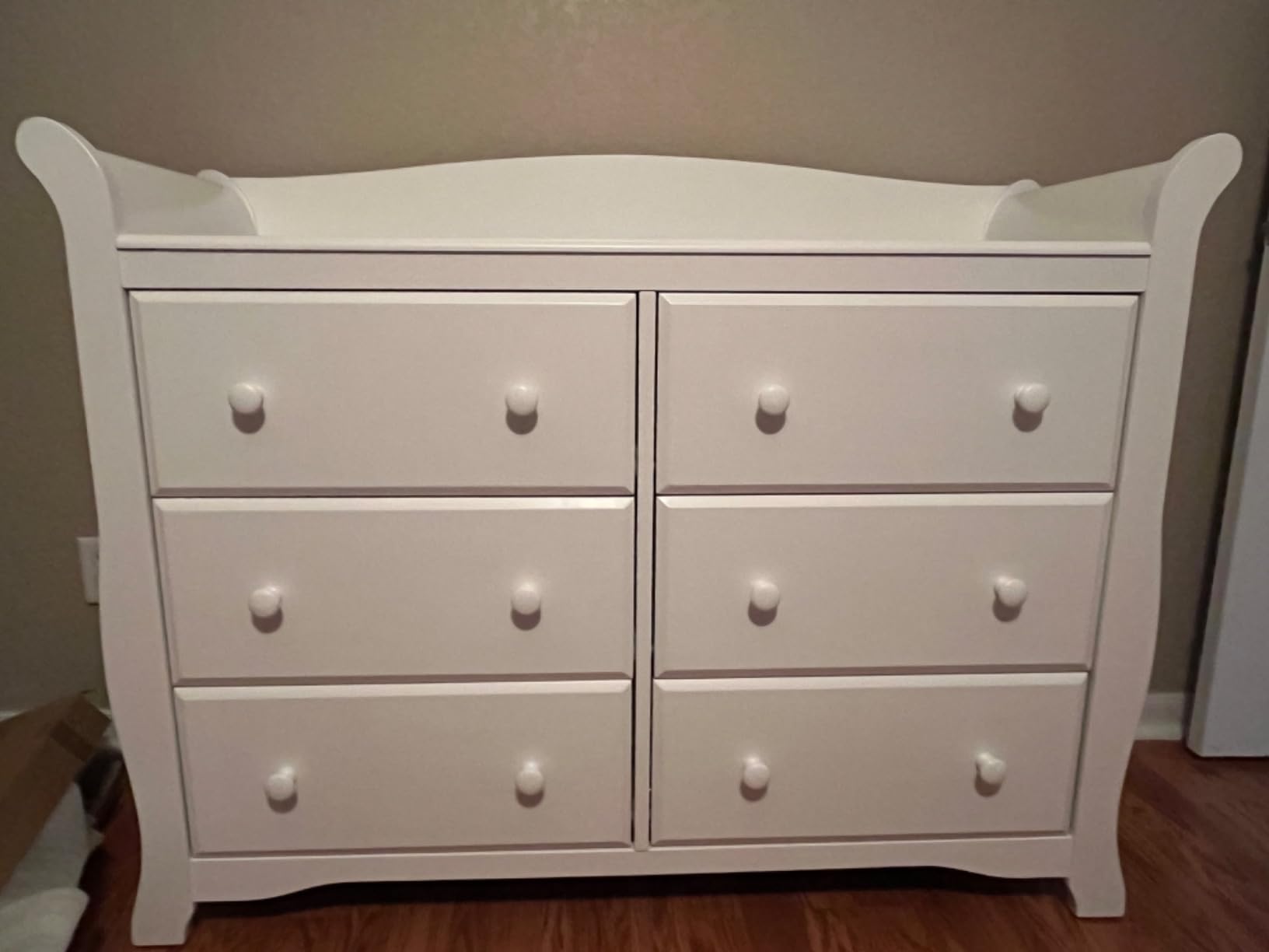 Storkcraft Avalon 6 Drawer Double Dresser (White) - Dresser for Kids Bedroom, Nursery Dresser Organizer, Chest of Drawers for Bedroom with 6 Drawers customer photo 1