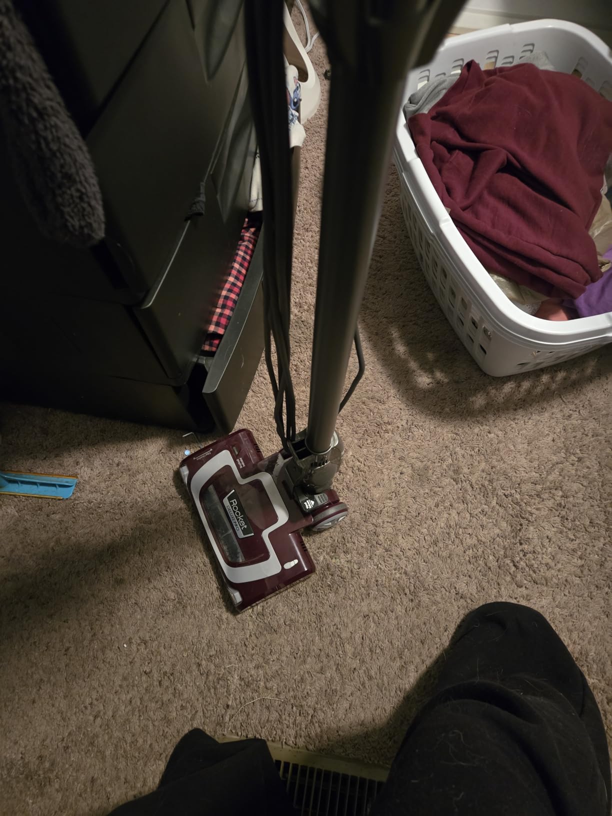 Shark HV322 Rocket Pet Plus Corded Stick Vacuum with LED Headlights, XL Dust Cup, Perfect for Pet Hair Pickup, Bordeaux/Silver customer photo 1