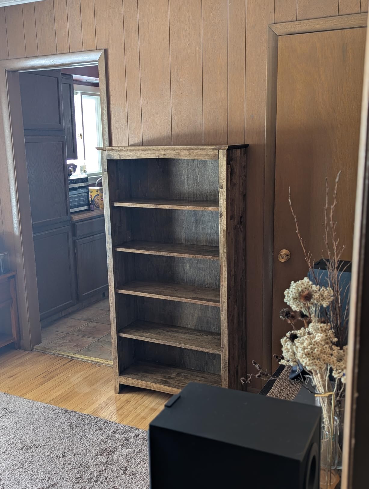International Concepts Tall Shaker Bookcase, 72-Inch High, Solid Parawood, Unfinished customer photo 1
