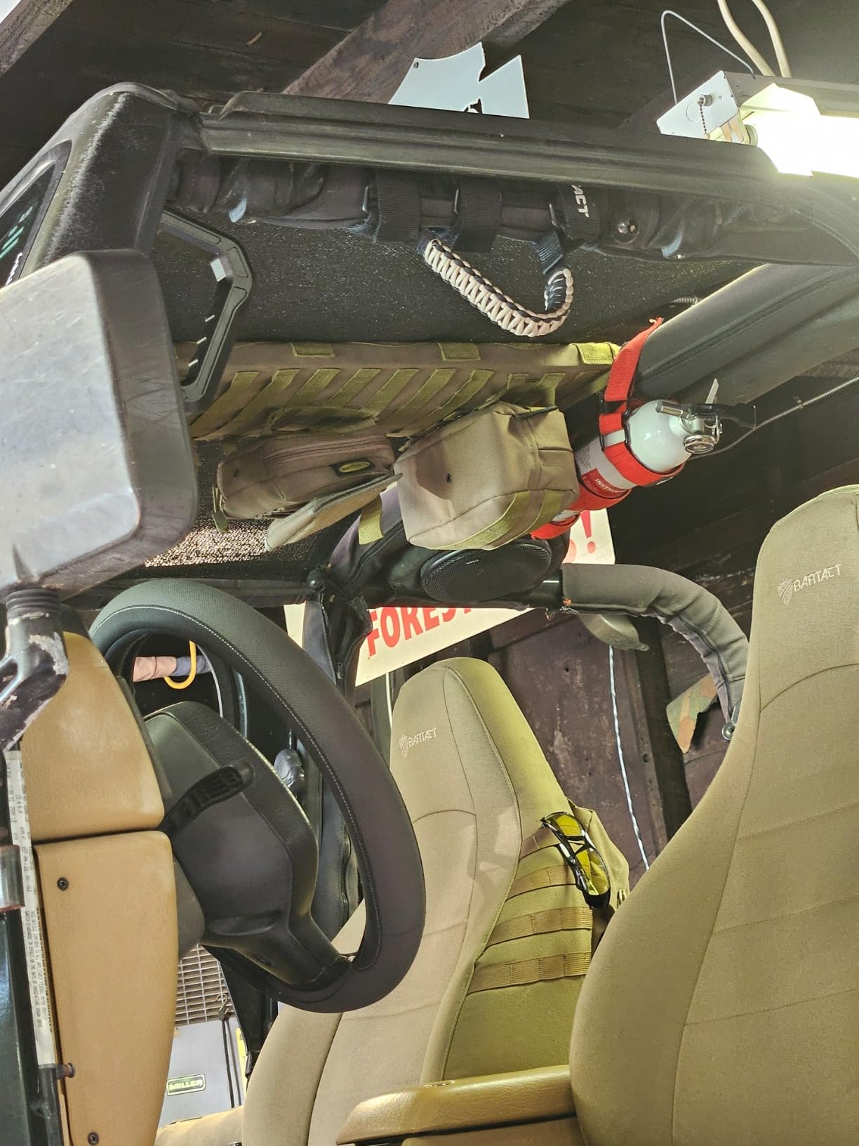 Bartact Roll Bar Grab Handles Jeep Wrangler JL, JK, TJ, YJ, and Jeep Gladiator 1955-2023 Upgrade Metal Buckle, Strong & Durable Paracord Grip Handles - Black/Spiderbite customer photo 2