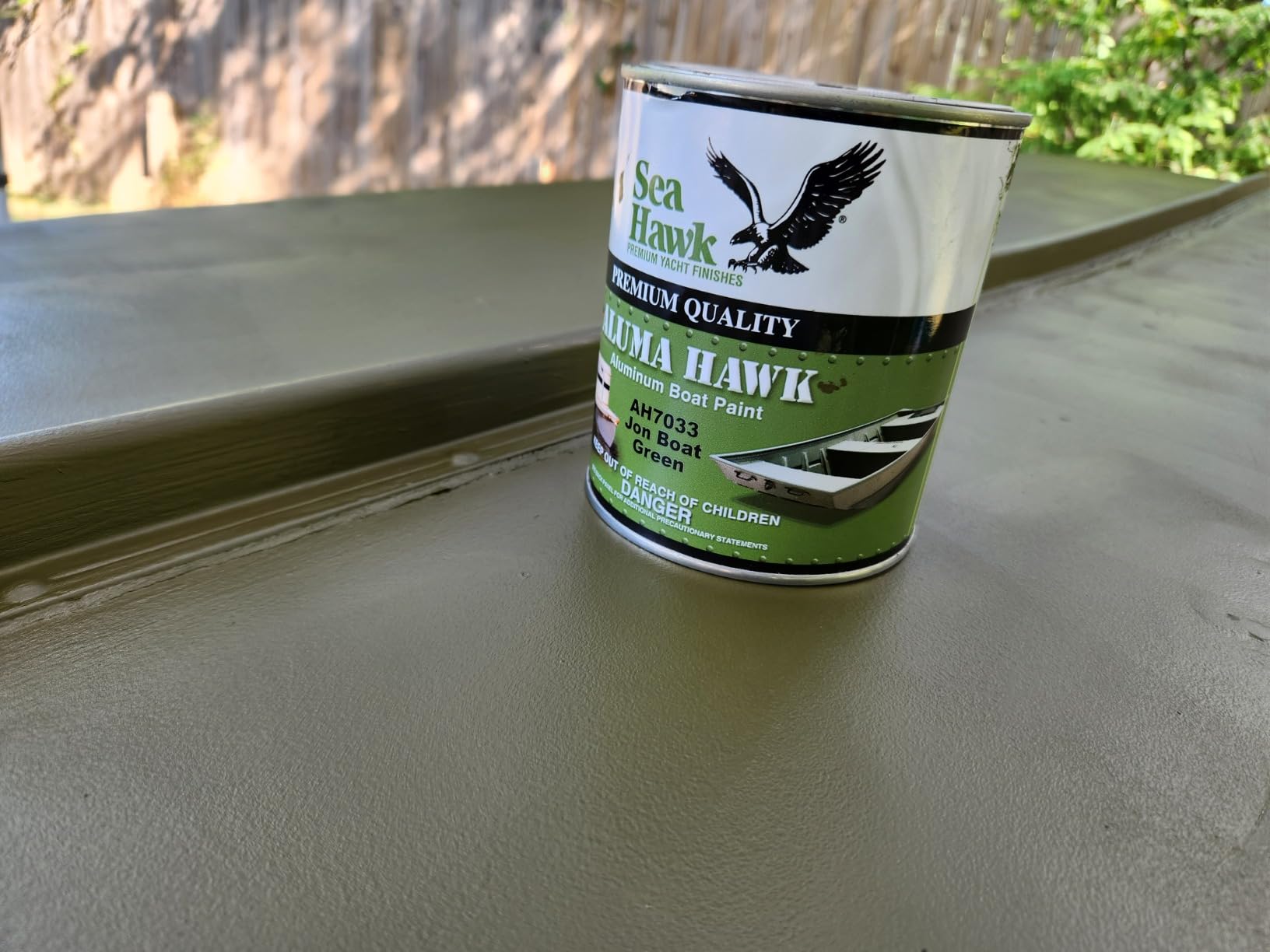 Sea Hawk Aluma Hawk Jon Boat Green, Quart - Aluminum Boat Bottom Paint customer photo 2