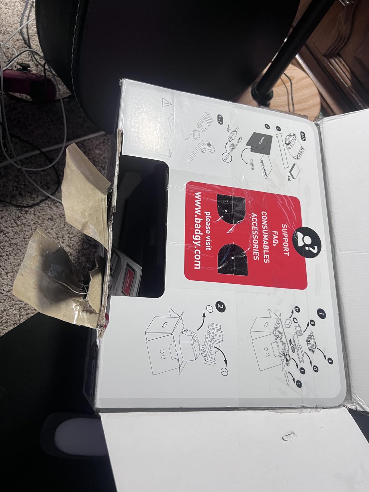 Badgy100 Color Plastic Card Printer customer photo 1