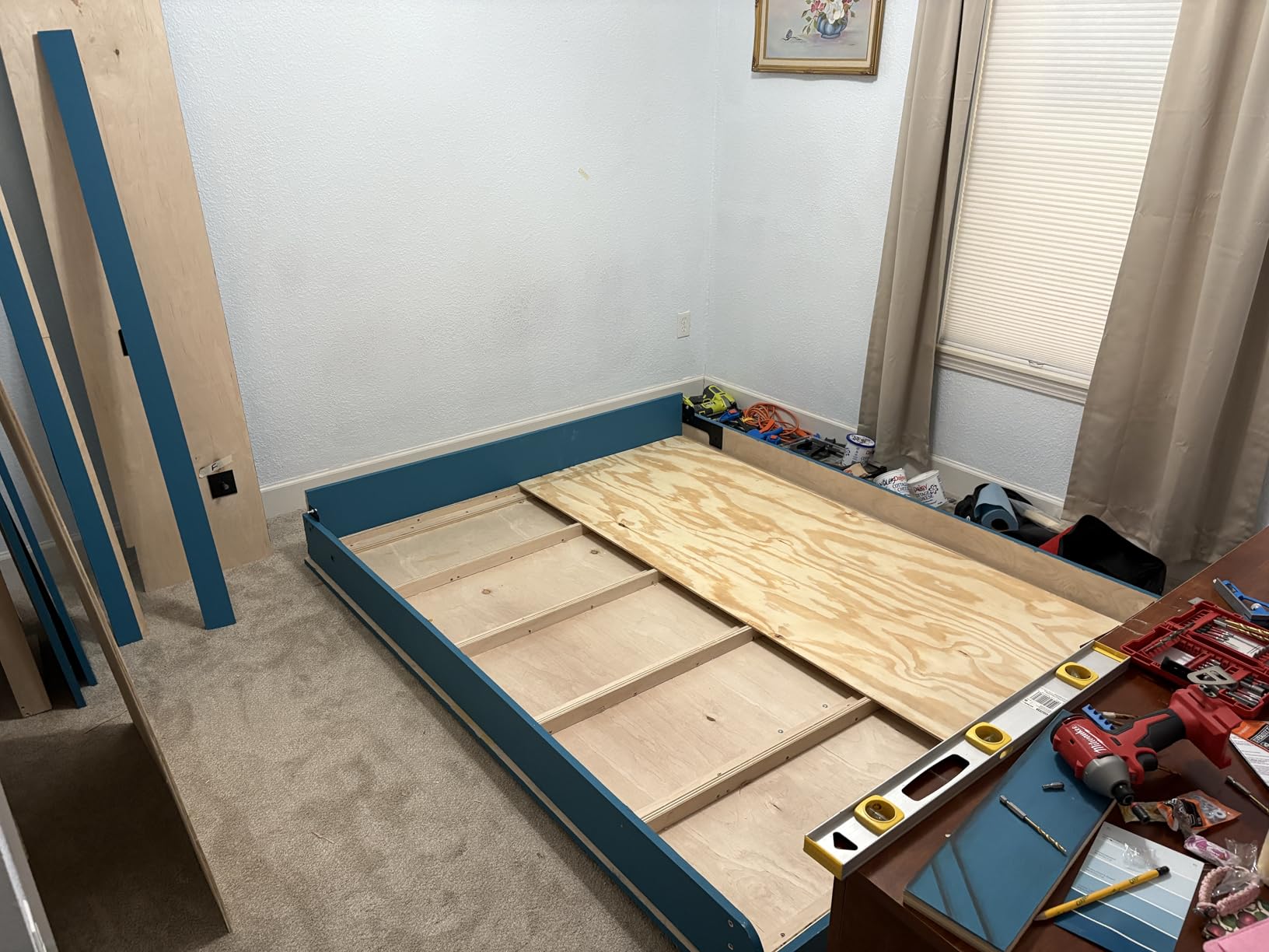 Full Size DIY Murphy Bed Hardware Kit - Horizontal Wall Bed for Space-Saving - Budget-Friendly DIY Setup -Made in USA -Hide Away Design with Full Murphy Bed Hardware - Bed Lift Mechanism - Pull Down customer photo 1