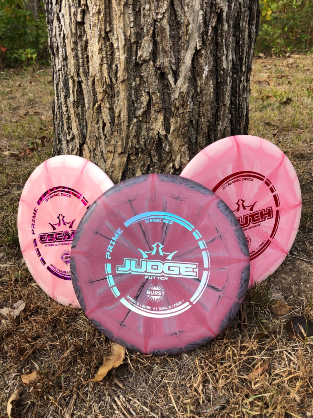 Dynamic Discs Prime Burst Disc Golf Starter Set (3 Pack) | Beginner Disc Golf Set for Men & Women of All Ages | Judge, Emac Truth, Escape | Grippy Base Plastic (Colors May Vary) customer photo 1