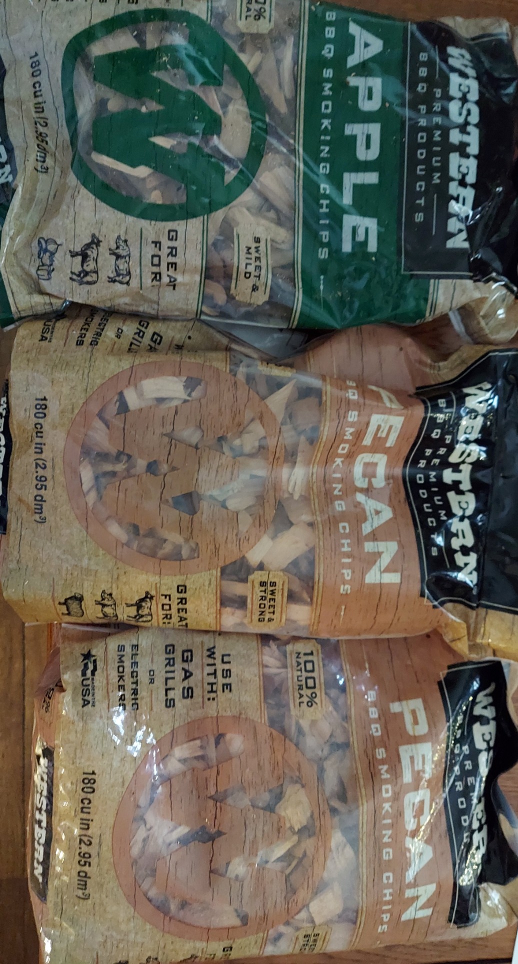 Ultimate Western BBQ Smoking Wood Chips Variety Pack Bundle (3)- Apple, Pecan, and Cherry Flavors customer photo 2