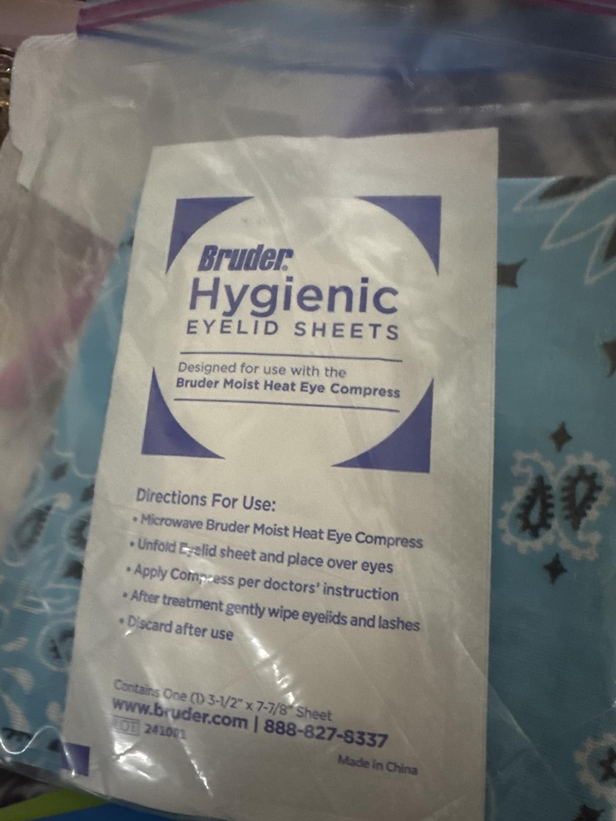 Bruder Moist Heat Eye Compress | Single Eye | Microwave Activated | Fast Acting and Effective Relief for Styes and Other Eye Irritation customer photo 1
