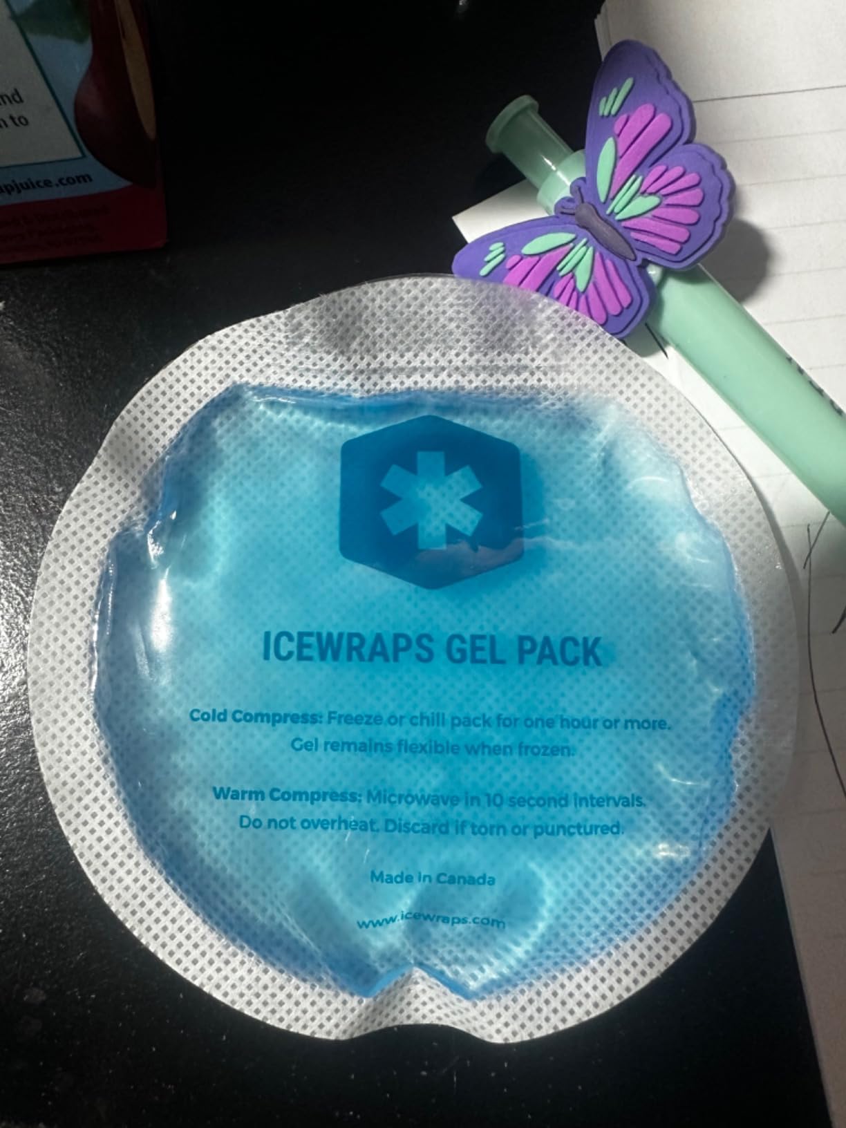 ICEWRAPS Reusable Round Ice Packs for Injuries, Hot & Cold Gel Therapy Packs, Soft & Flexible Compress for Pain Relief and Recovery, Pack of 5, Blue, FSA-HSA Eligible customer photo 2