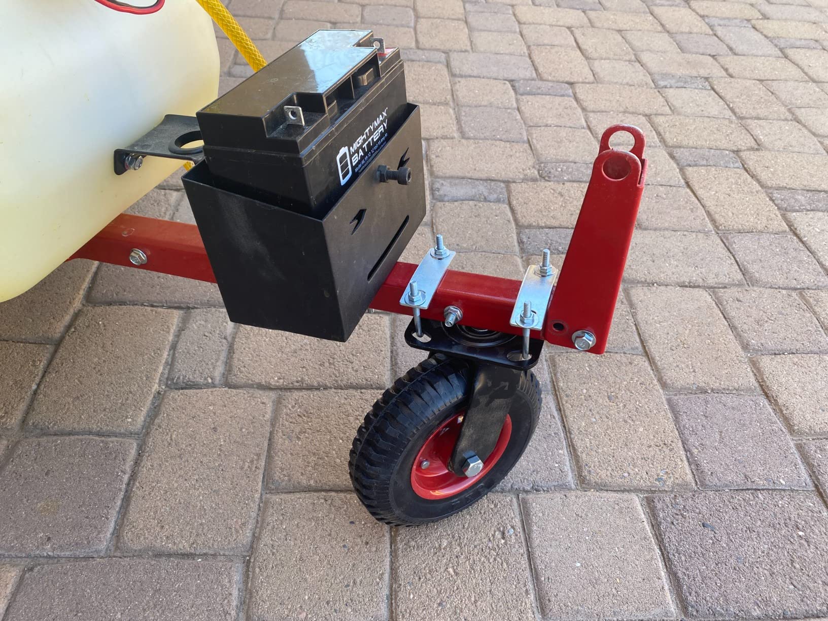 NorthStar Tow-Behind Trailer Boom Broadcast and Spot Sprayer, 21-Gallon Tank, 2.2 GPM, 12V DC, 70 PSI, Spring-Loaded Breakaway Boom, NSQ Series On-Demand Pump, Model 282780 customer photo 2