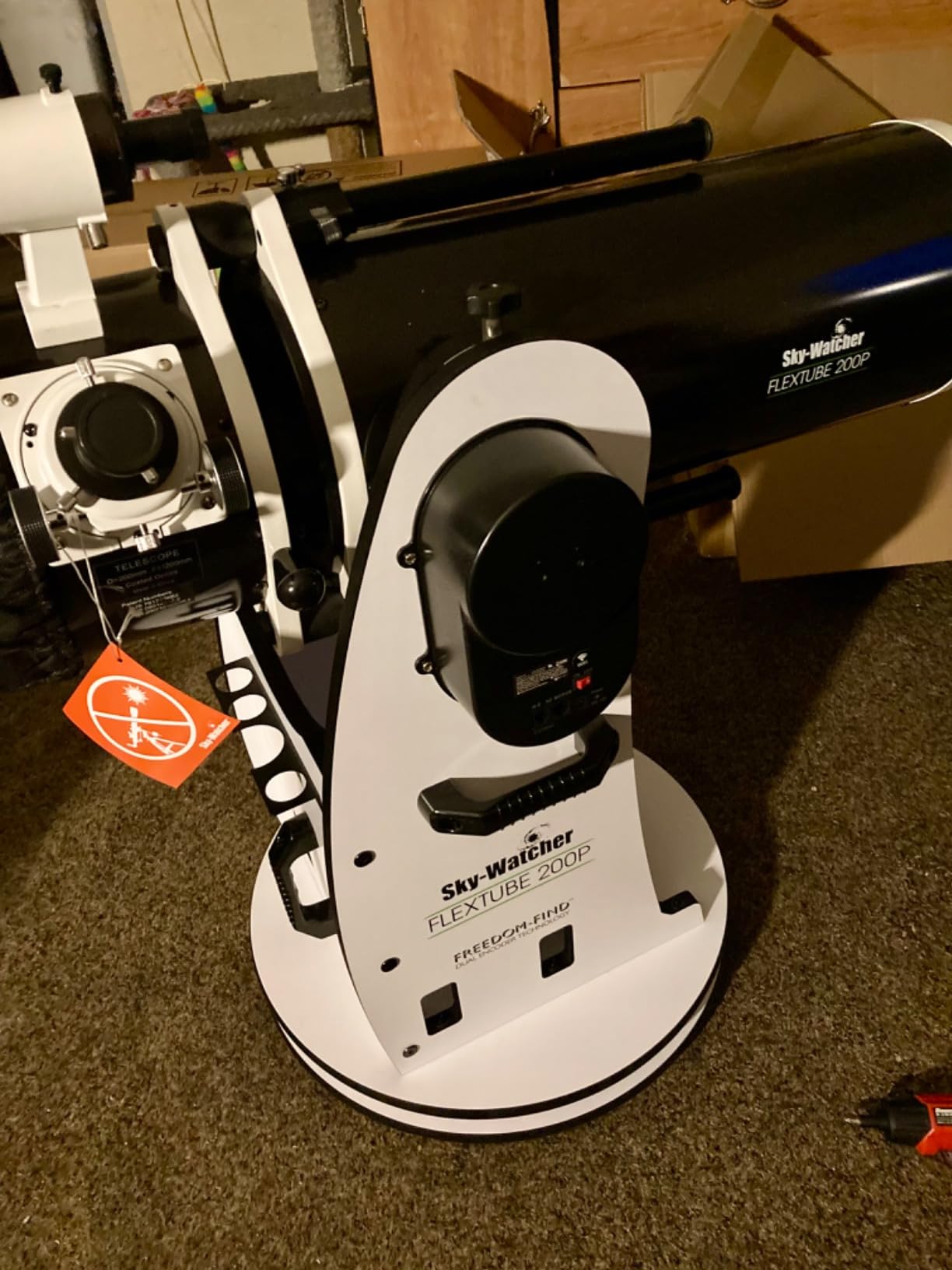 SkyWatcher Flextube 250 SynScan Dobsonian 10-inch Collapsible Computerized GoTo Large Aperture Telescope, White, (S11810) customer photo 2