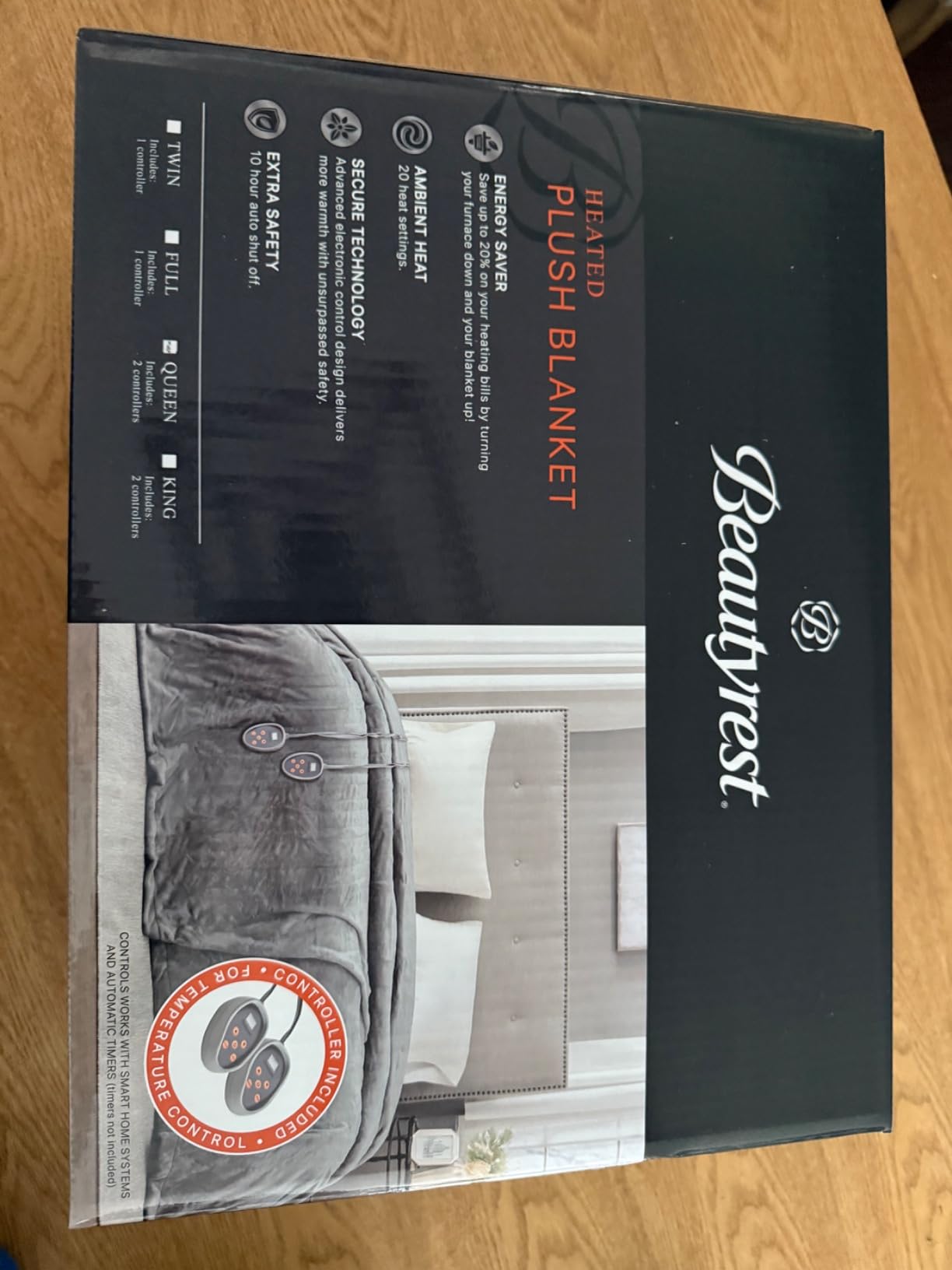 Beautyrest Heated Electric Blanket for Cold Weather, Fast Heating Heated Blanket, Auto Shut Off, Virtually Zero EMF, Multi Heat Setting, UL Certified, Ivory Twin (84inx62in) customer photo 1