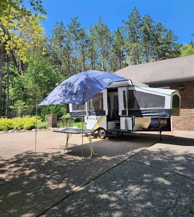 Versatility Camping Tent for Truck Bed, SUV RVing, Van, Trailer and Overlanding Portable Teardrop Awning Canopy Tear Resistant Tarp with 2 Sandbag customer photo 2