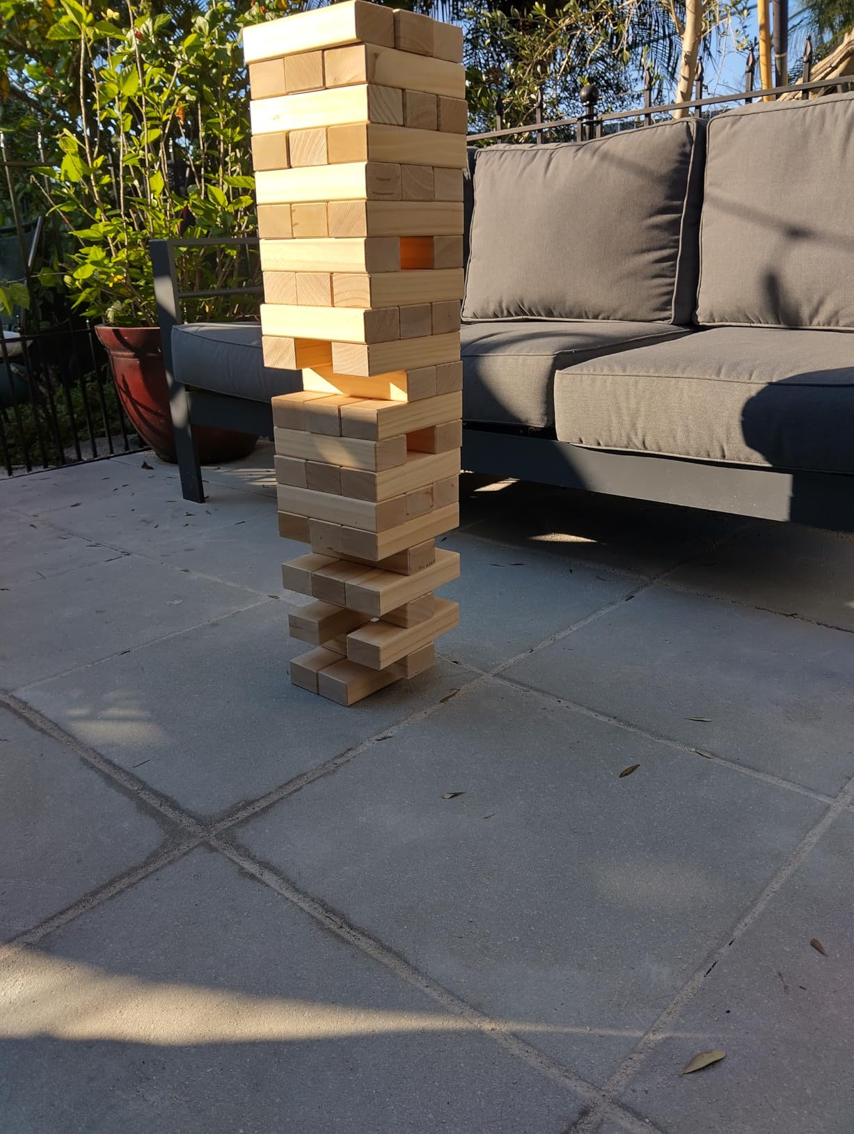 GoSports Giant Wooden Stacking Game - Stacks Up to 5 ft customer photo 1