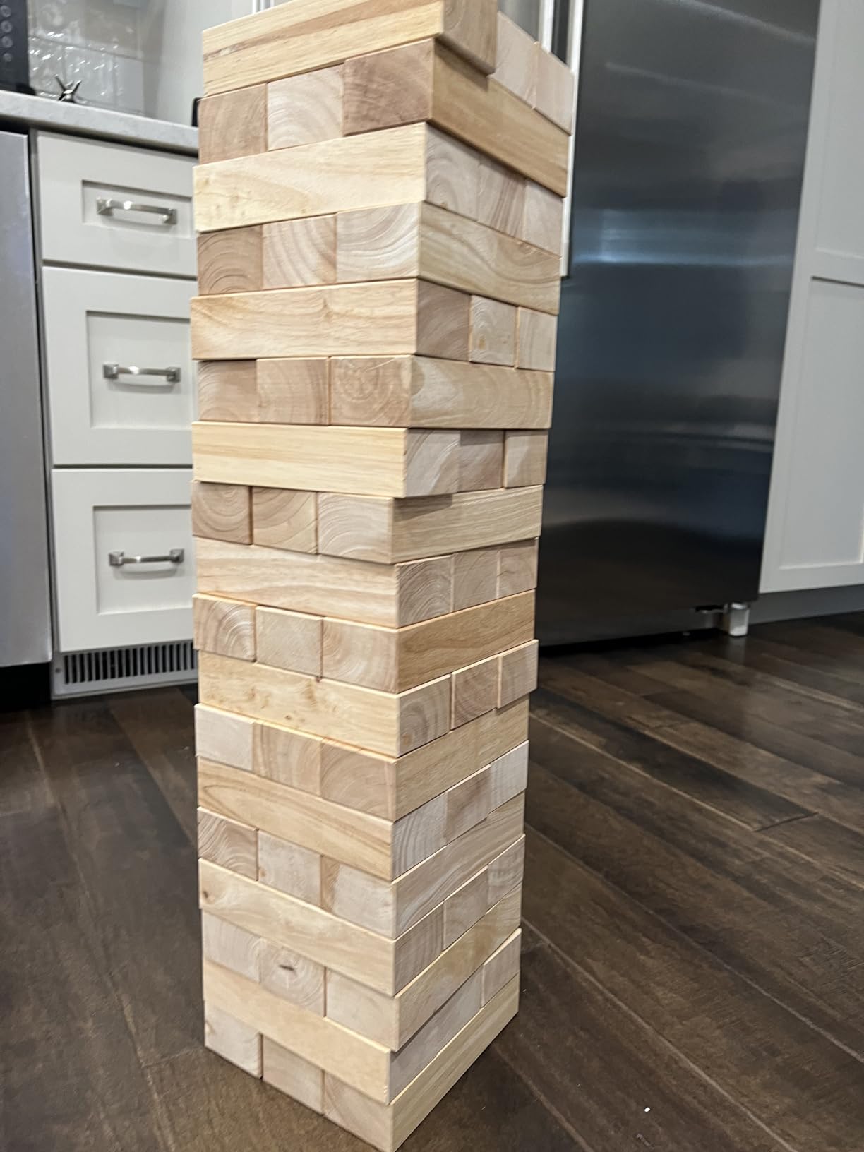 GoSports Giant Wooden Stacking Game - Stacks Up to 5 ft customer photo 2