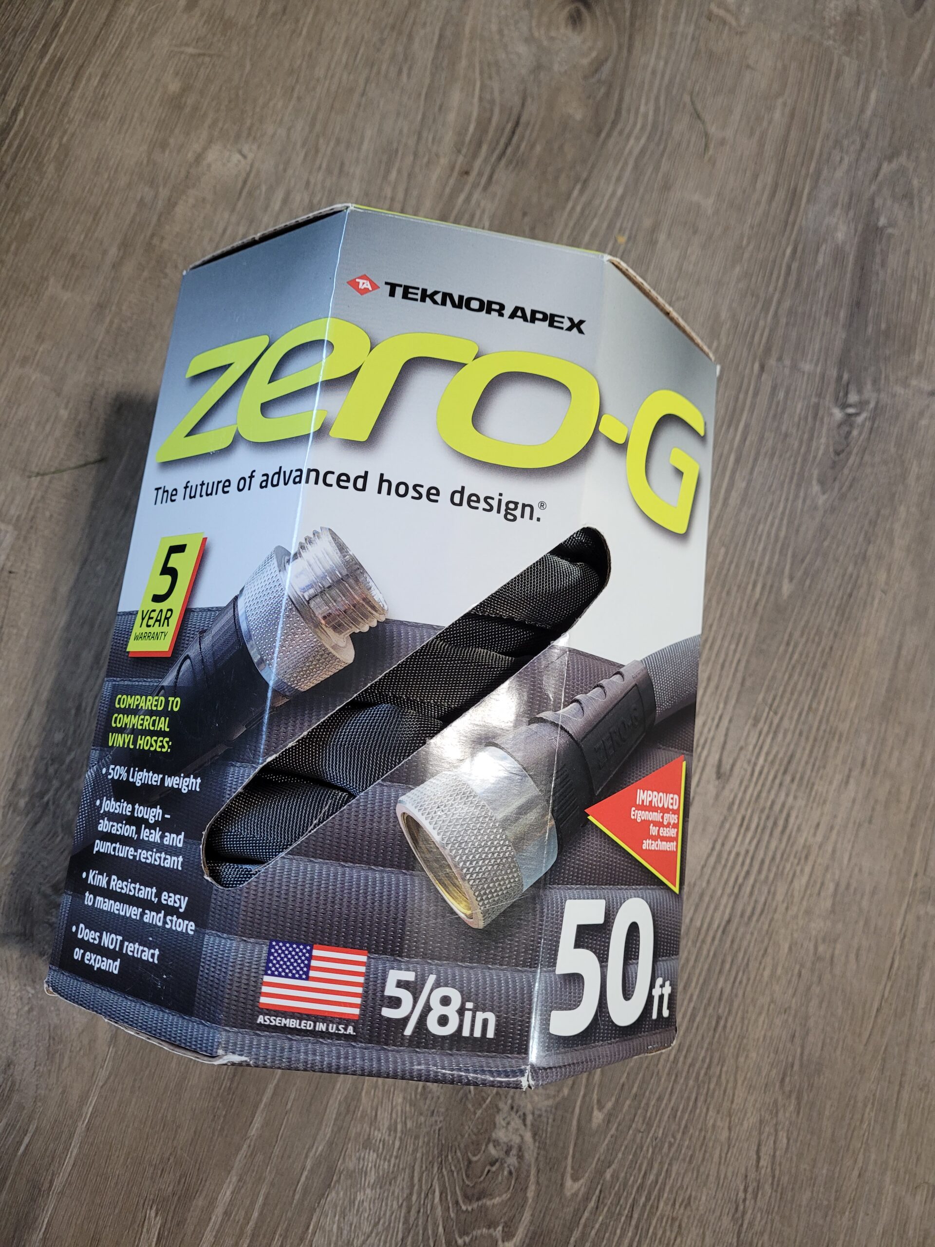 zero-G 4001-50 Lightweight, Ultra Flexible, Durable, Kink-Free Garden Hose, 5/8-Inch by 50-Feet,Black customer photo 2
