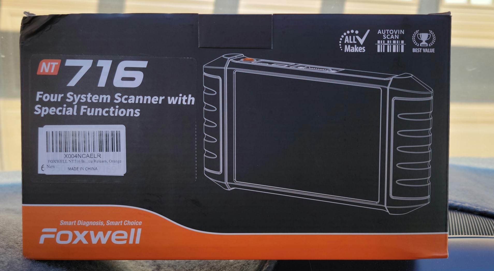 2026 FOXWELL NT716 Bidirectional OBD2 Scanner- ABS, SRS & Transmission & Check Engine Code Reader with 9 Resets, ABS Bleeding, Auto VIN, Upgraded from NT604/NT614, Lifetime Free Updates, Black customer photo 2