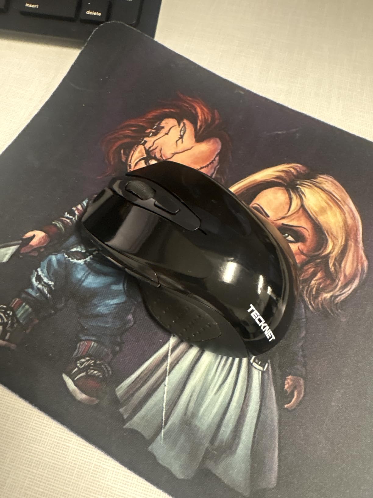 TECKNET Wireless Mouse, 2.4G Ergonomic Computer Mouse, 2600 DPI, Purple customer photo 2