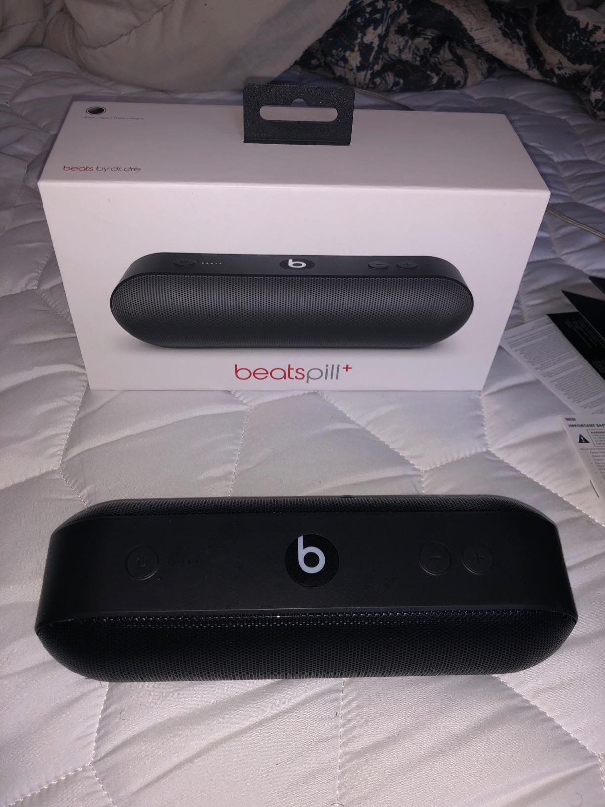 Pill Plus Portable Wireless Speaker - Stereo Bluetooth, 12 Hours of Listening Time, Microphone for Phone Calls - Black customer photo 2