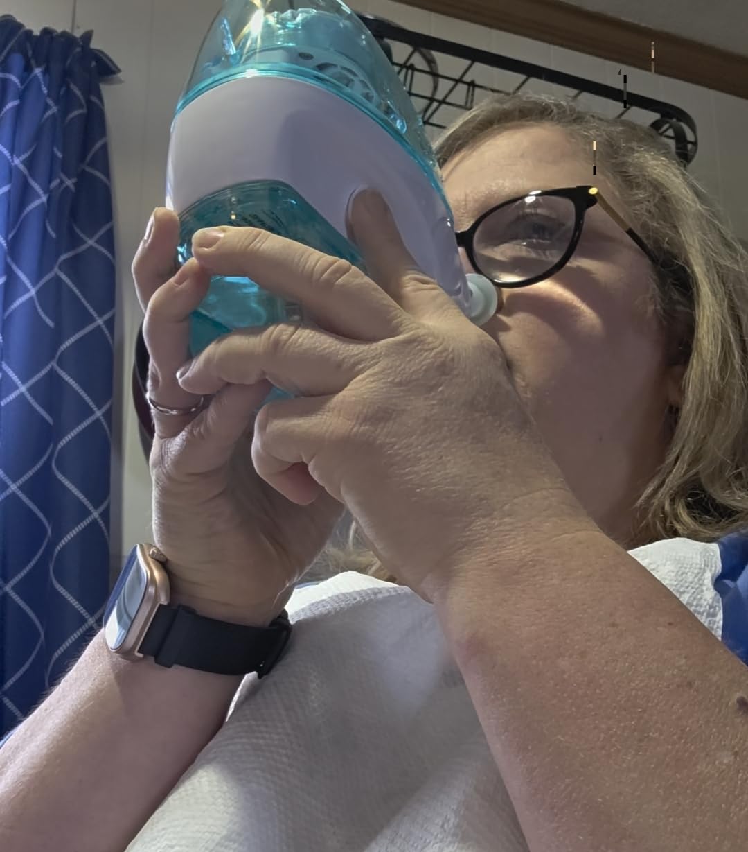 Navage Starter Bundle - Nasal Irrigation System - Saline Nasal Rinse Kit with 1 Nose Cleaner and 30 SaltPods customer photo 1