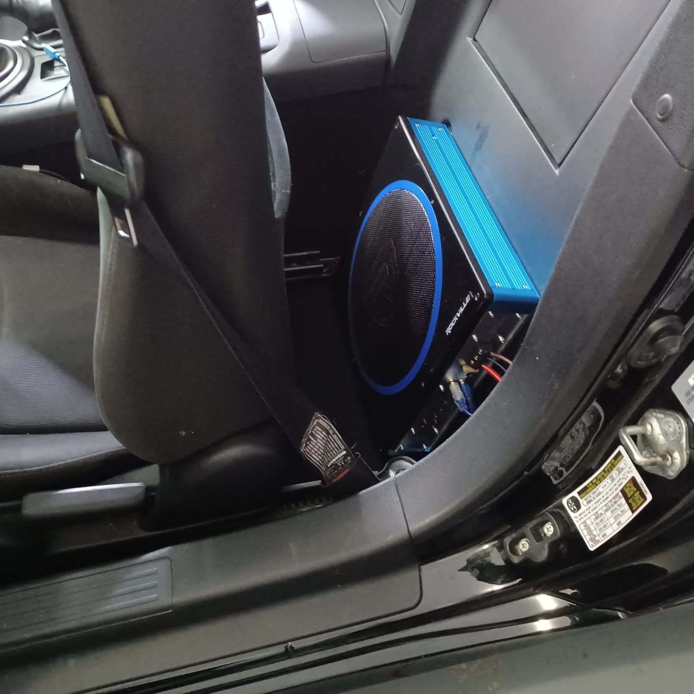 Rockville RW8CA 600W Low Profile Under-Seat Active Car Subwoofer, 2 Ohm, Deep Bass, Slim Design, Easy Install, Perfect for Car Audio Enthusiasts customer photo 2