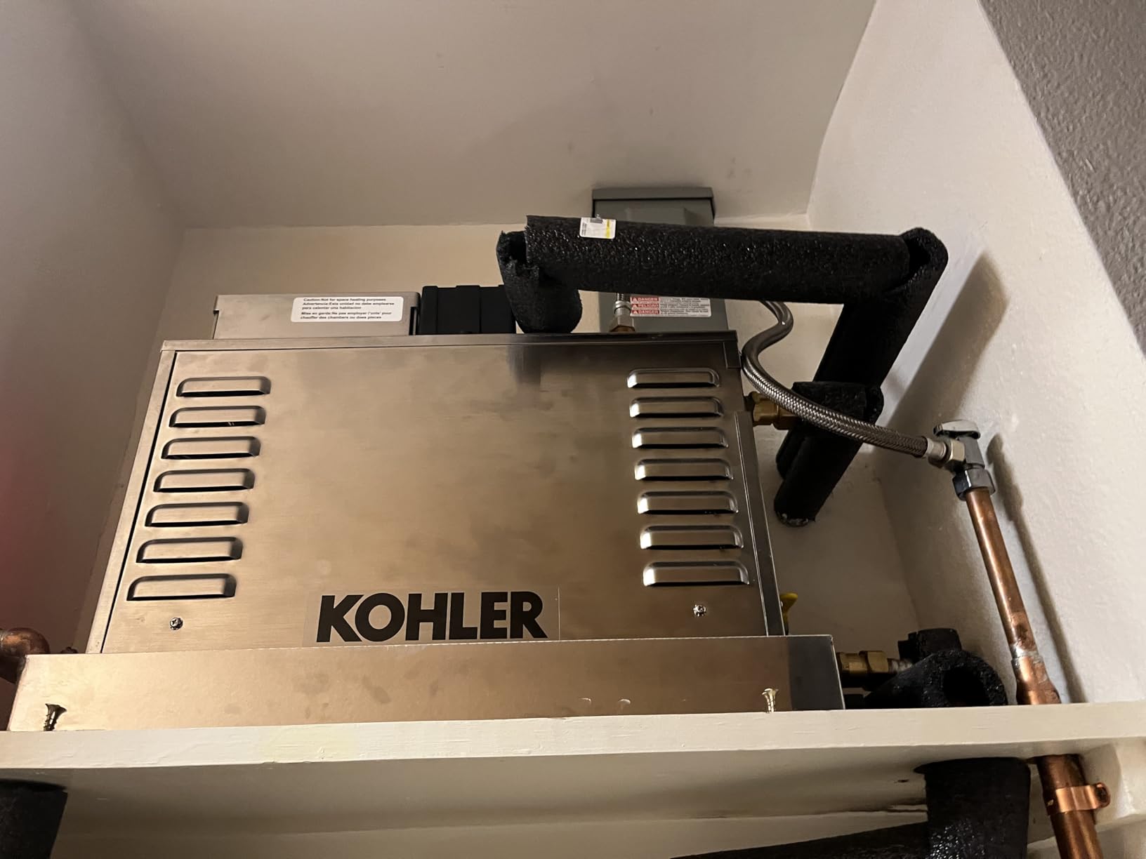 Kohler K-5535-NA Invigoration Series Steam Generator, 15 kW with Fast-Response Technology customer photo 1