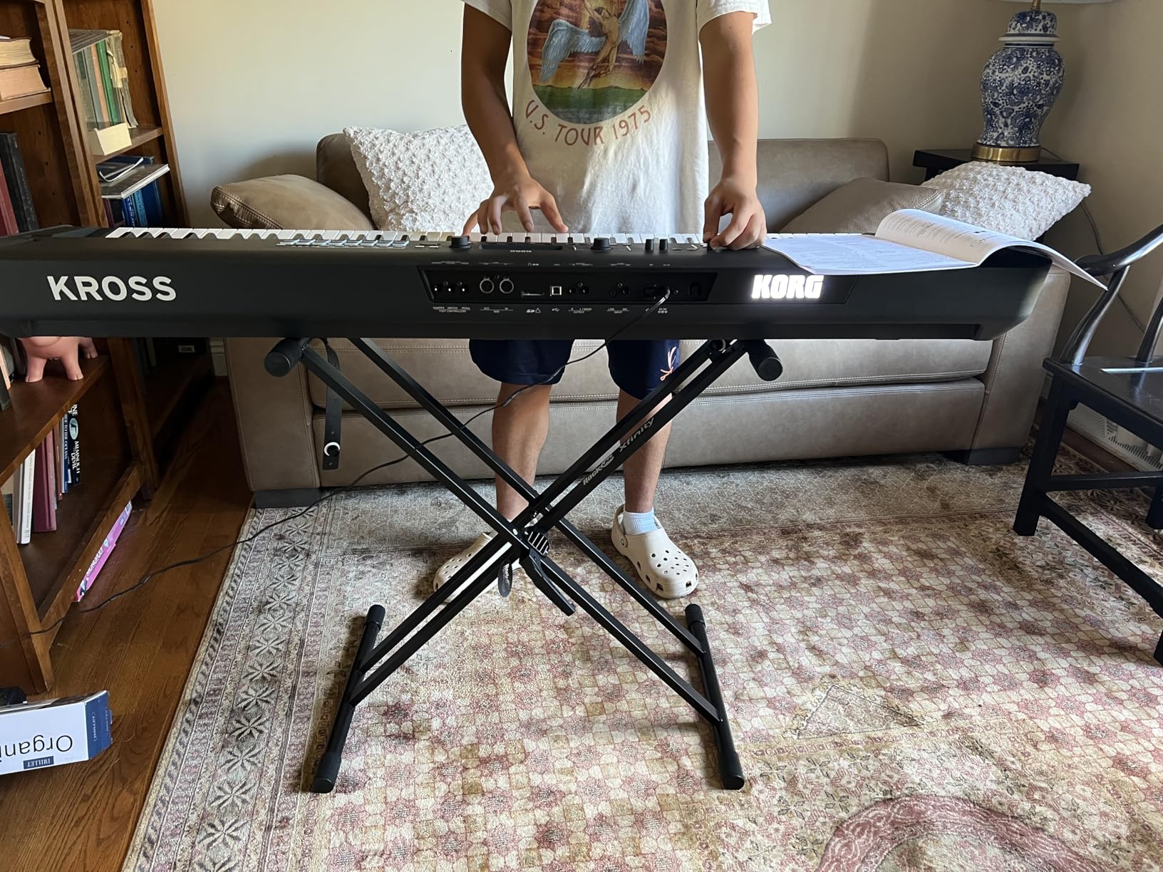 RockJam Xfinity Double X Keyboard Stand, Pre-Assembled & Adjustable customer photo 2