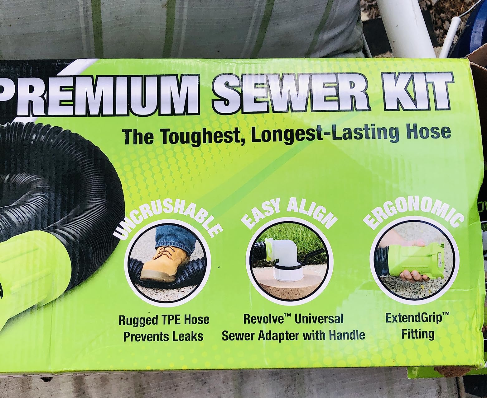Thetford Titan 17853 15-Foot Premium RV Sewer Hose Kit, Black/Green customer photo 1