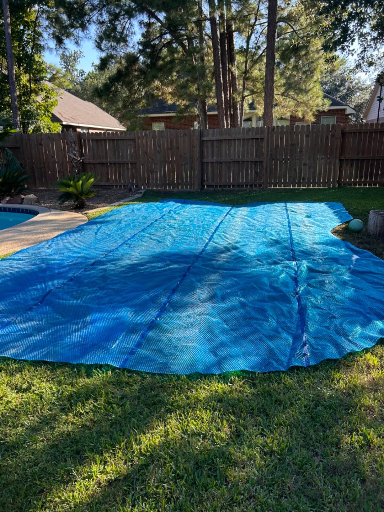 Sun2Solar Blue 16 ft x 32 ft Rectangle Solar Cover | 1200 Series | Heat Retaining Blanket for Rectangular Inground & Above Ground Swimming Pools customer photo 1